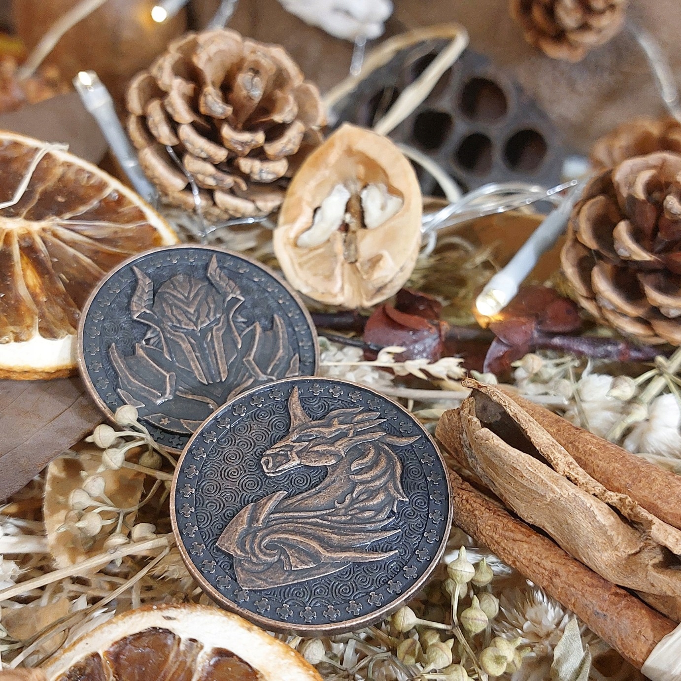 WŁADCY MIEDZIANA METALOWA MONETA 1 SZT LARP RPG Nazwa Władcy Miedziana Metalowa Moneta 1 szt