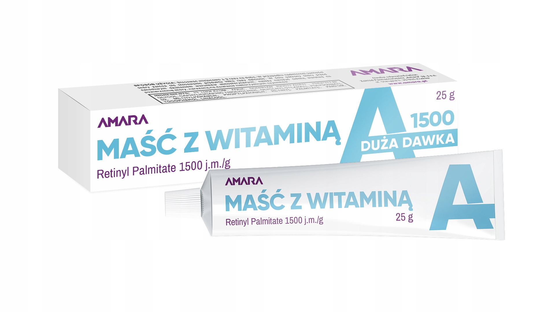 

Maść z Witaminą A 25 g (Amara) sucha skóra