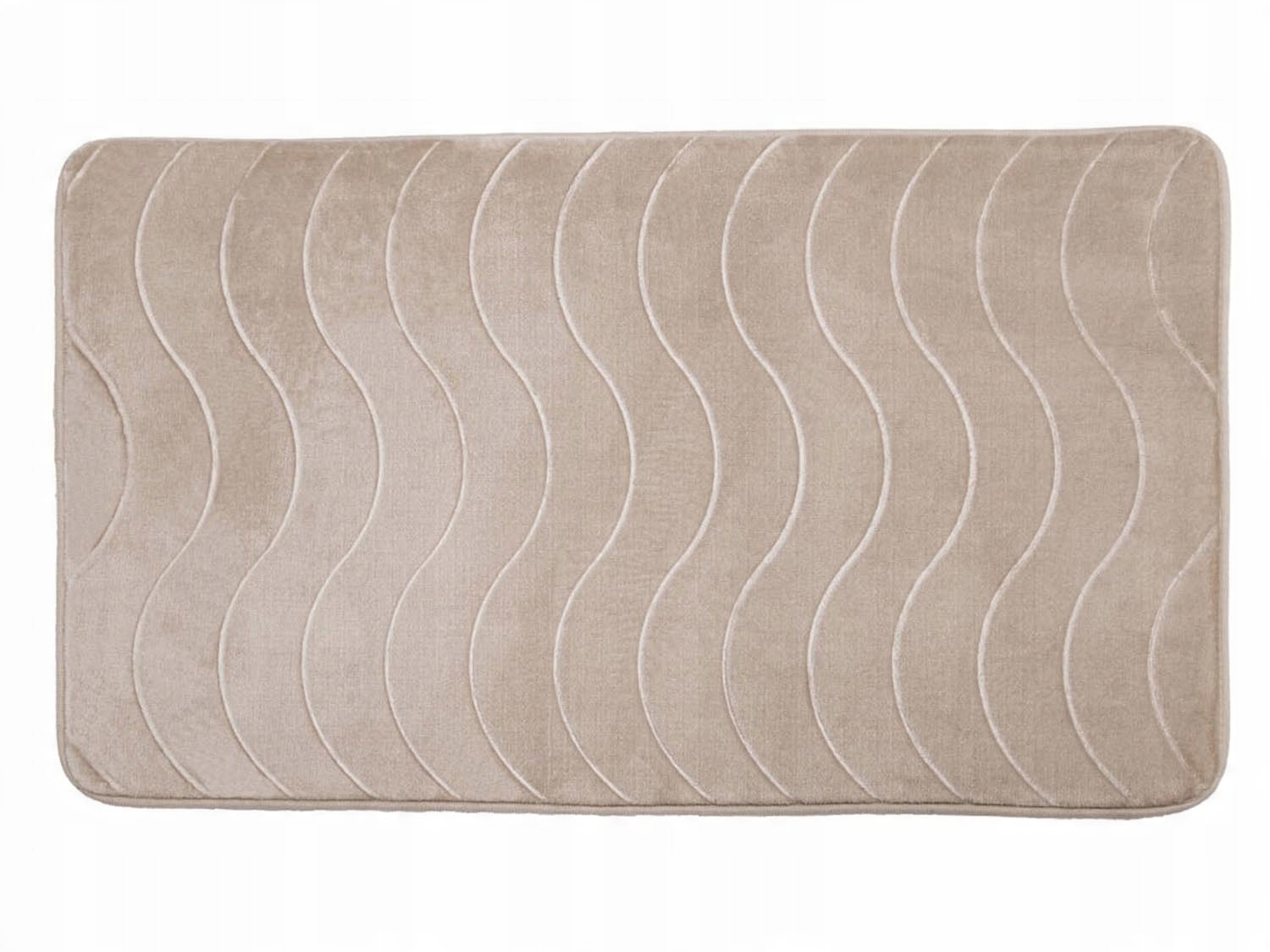 

Dywanik Łazienkowy mata 50X80 Fale Beżowy TR-4
