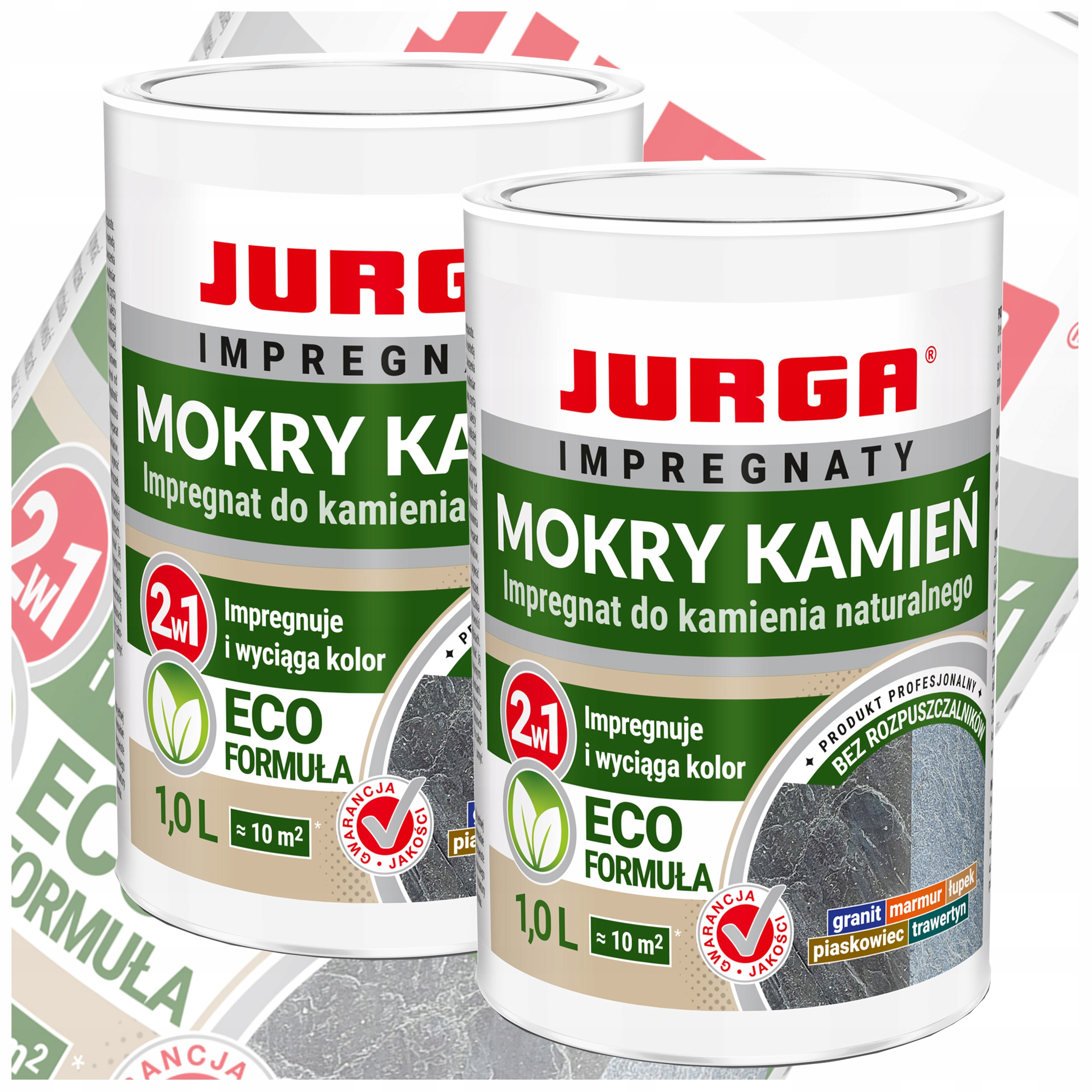 Impregnat Kamienia naturalnego Granitu Marmuru Efekt Mokry Kamień 1L Jurga