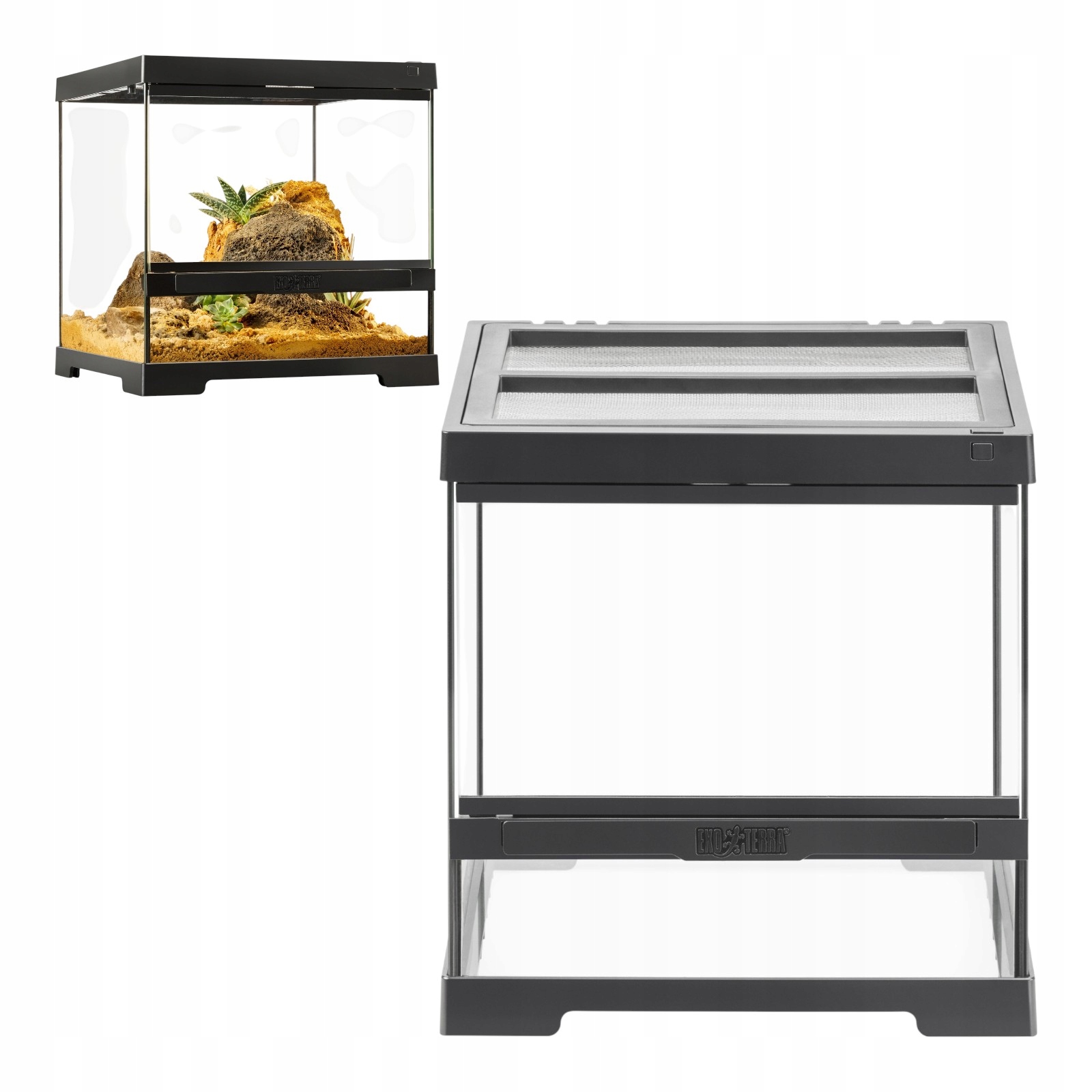 Kompaktowe, profesjonalne terrarium 30x30x30 cm, Szklane Xs