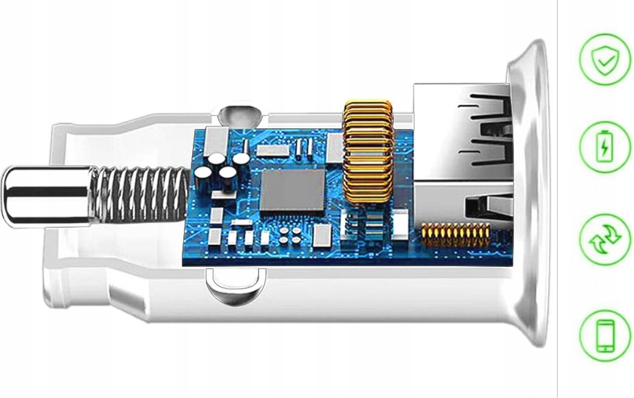 SAMOCHODOWA ŁADOWARKA – ZAPALNICZKA – KABEL MICRO Stan opakowania oryginalne