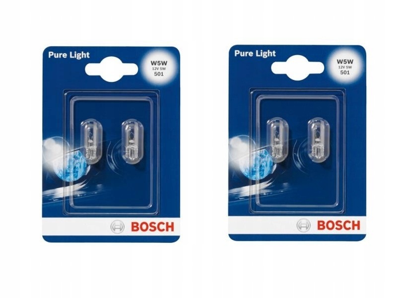 2x żarówka pozycyjna Bosch W 5W 12V PureLight 2szt