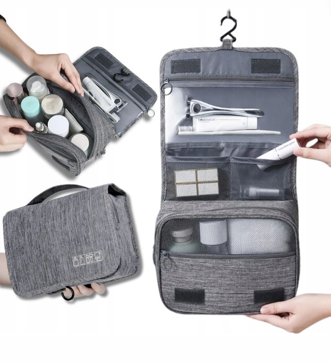 KOSMETYCZKA TORBA PODRÓŻNA ORGANIZER DO ŁAZIENKI WISZĄCA MĘSKA DAMSKA
