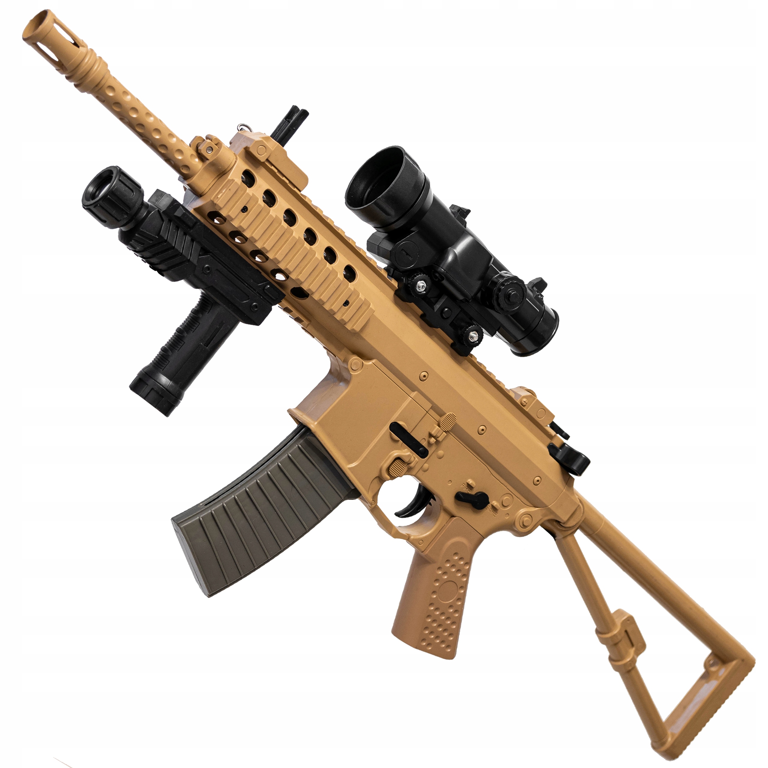 KARABIN MASZYNOWY SNAJPERSKI PISTOLET NA KULKI PLASTIKOWE + GRATISY Szerokość produktu 74 cm