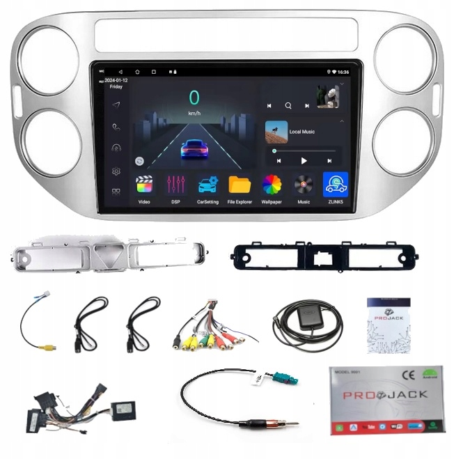 Rádio Navigácia Android Vw Golf 5 Plus 2005-2014 Wifi Carplay 4GB 64GB