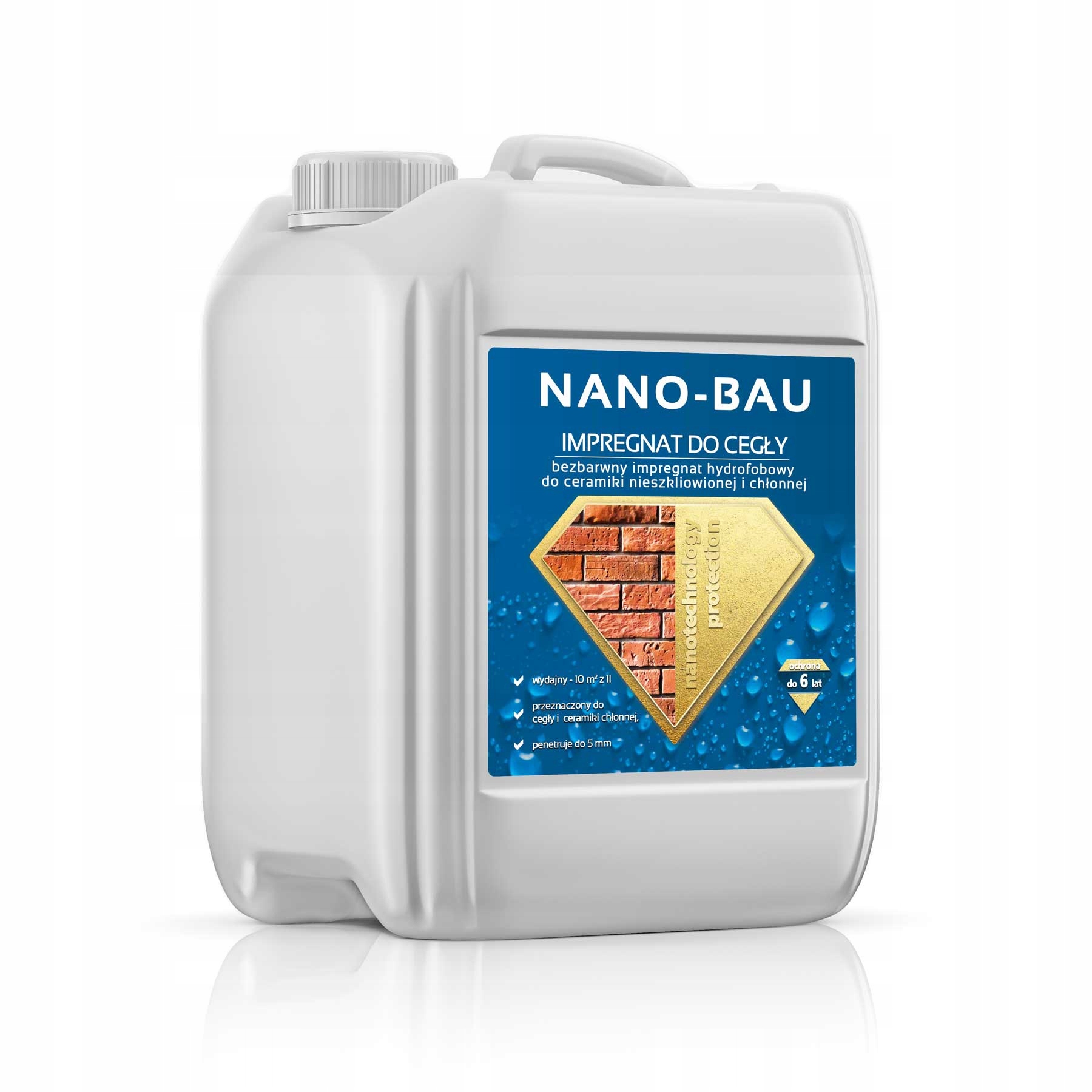 Nano-bau impregnace na cihly a neglazovanou a savou keramiku 10 litrů