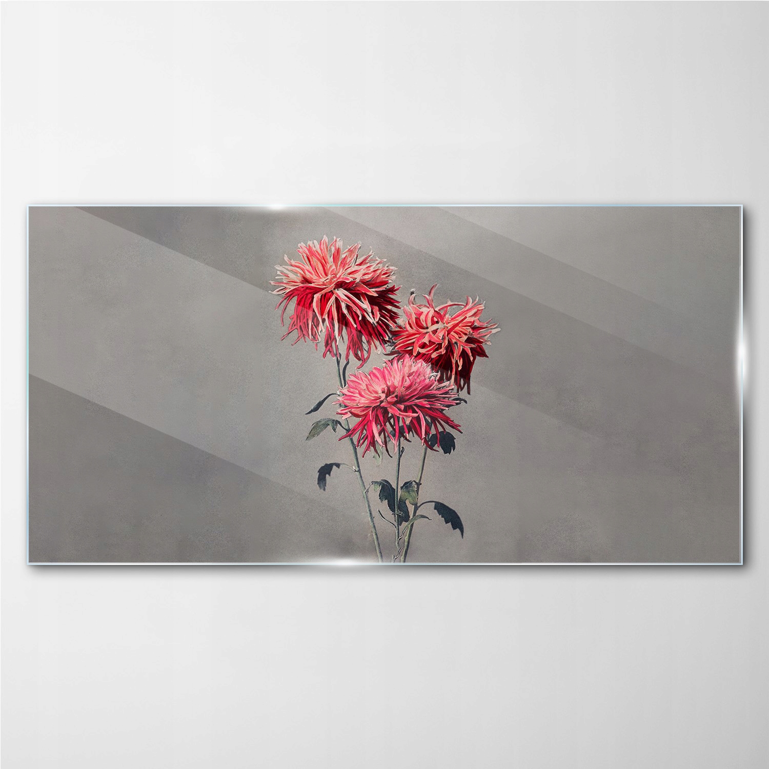 

Obraz szklany z nadrukiem Kwiaty rośliny 140x70 cm