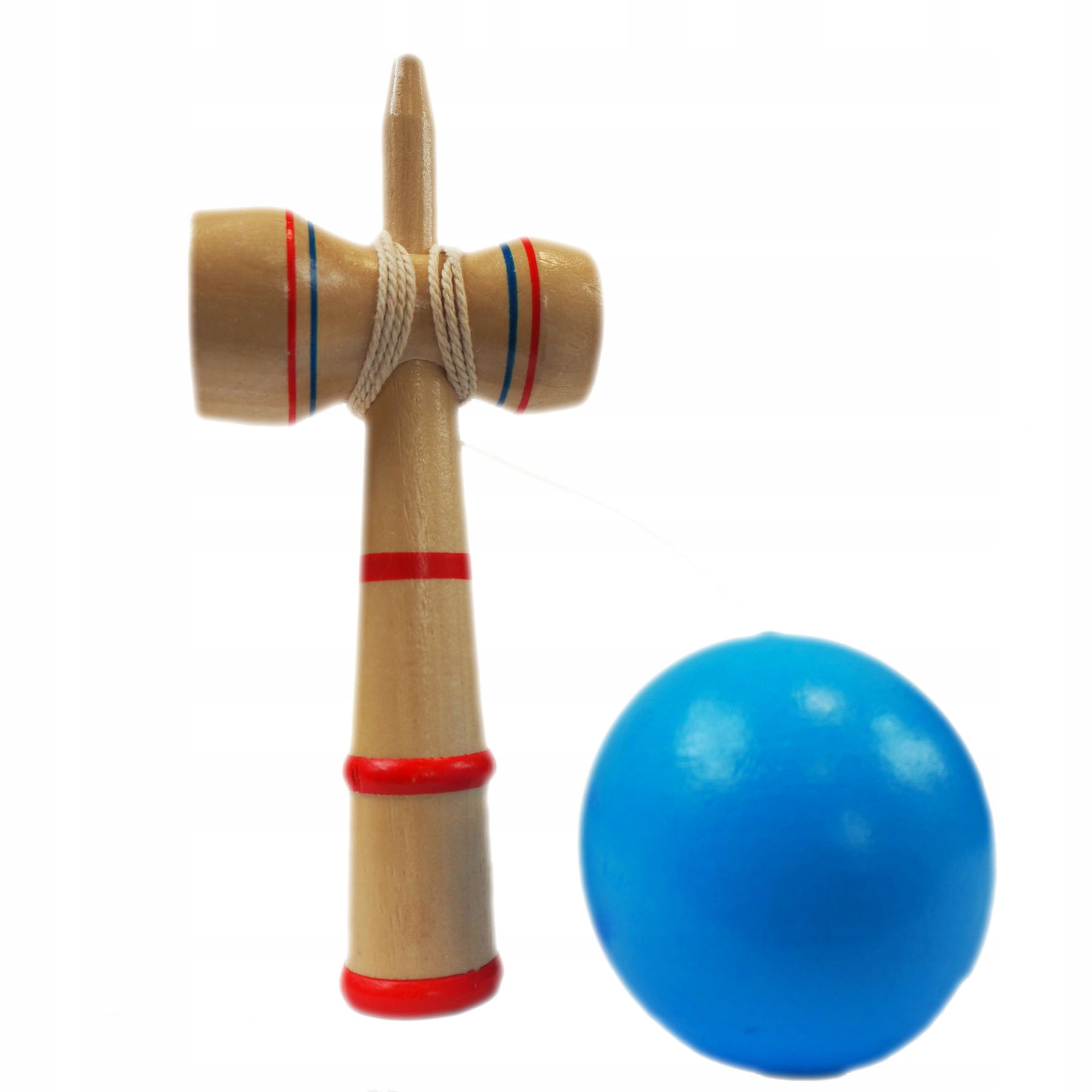 KENDAMA DREWNIANA KLASYCZNA JAPOŃSKA GRA ZRĘCZNOŚCIOWA ŁAPANIE PIŁECZKI Wiek dziecka 5 lat +