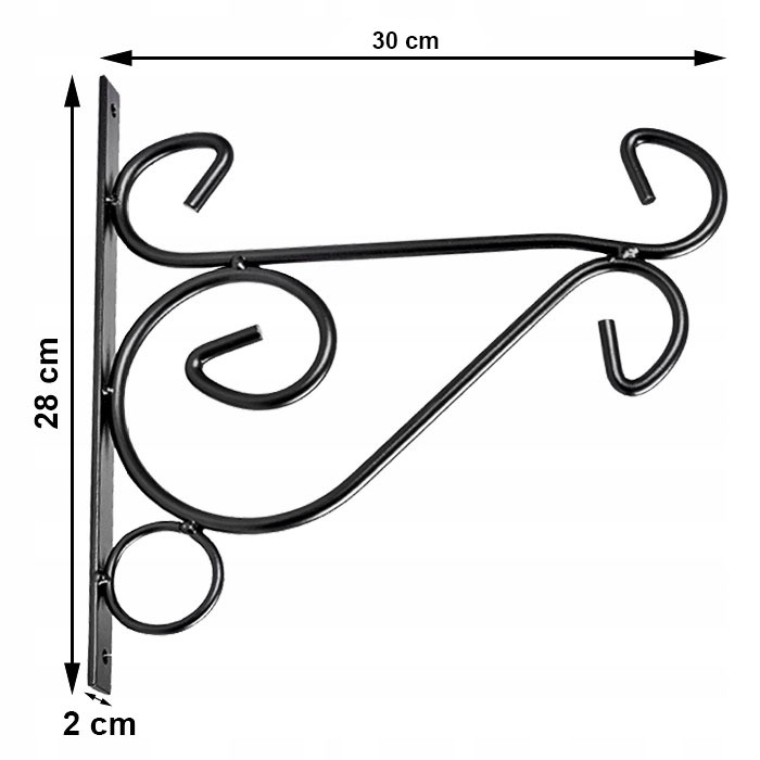 HAK OGRODOWY METALOWY DONICE KOSZE KWIETNIKI 28cm Materiał wykonania metal