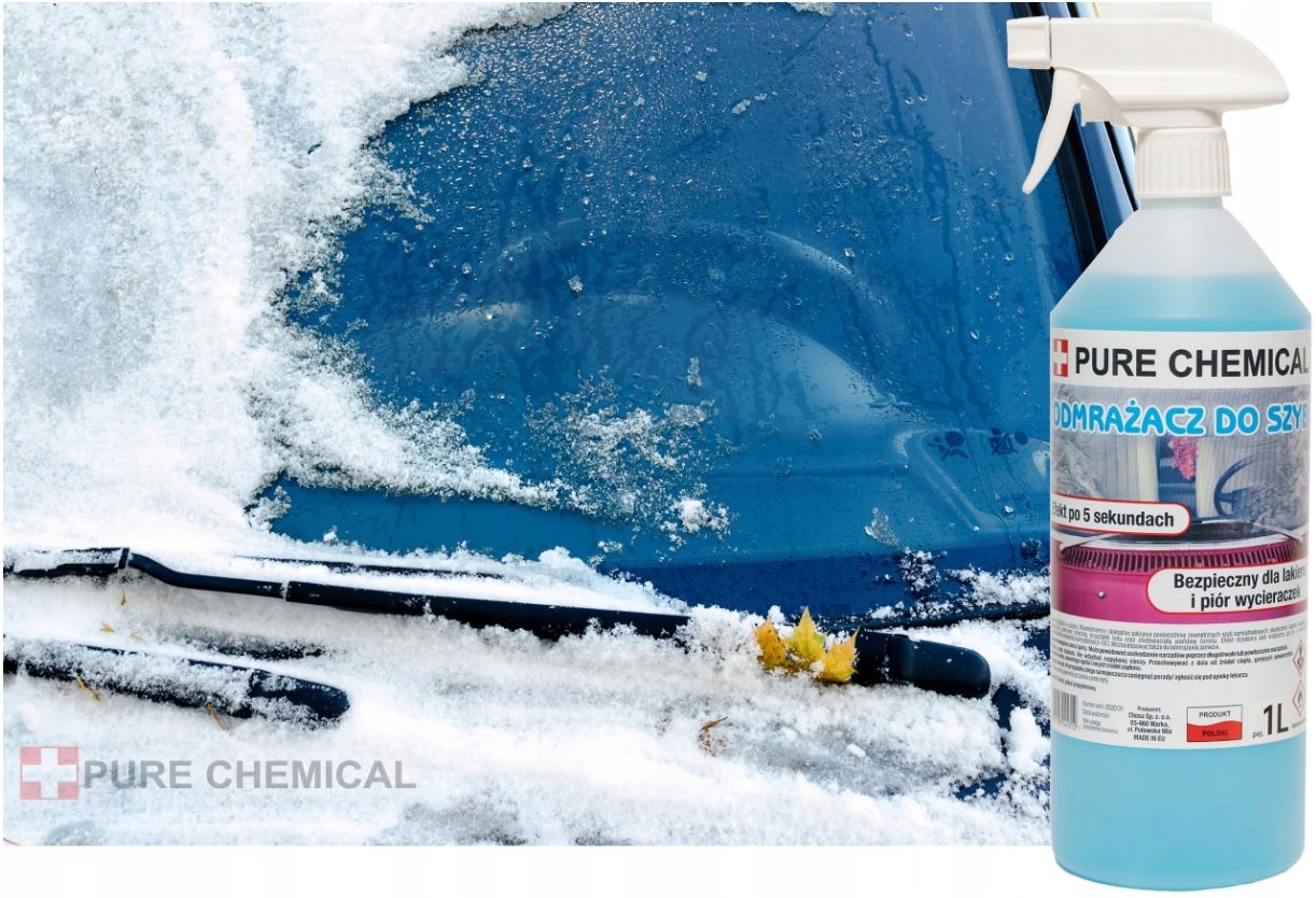 ODMRAŻACZ DO SZYB -40°C 1Lx5 BUTELKA Z ROSPYL Producent Pure Chemical