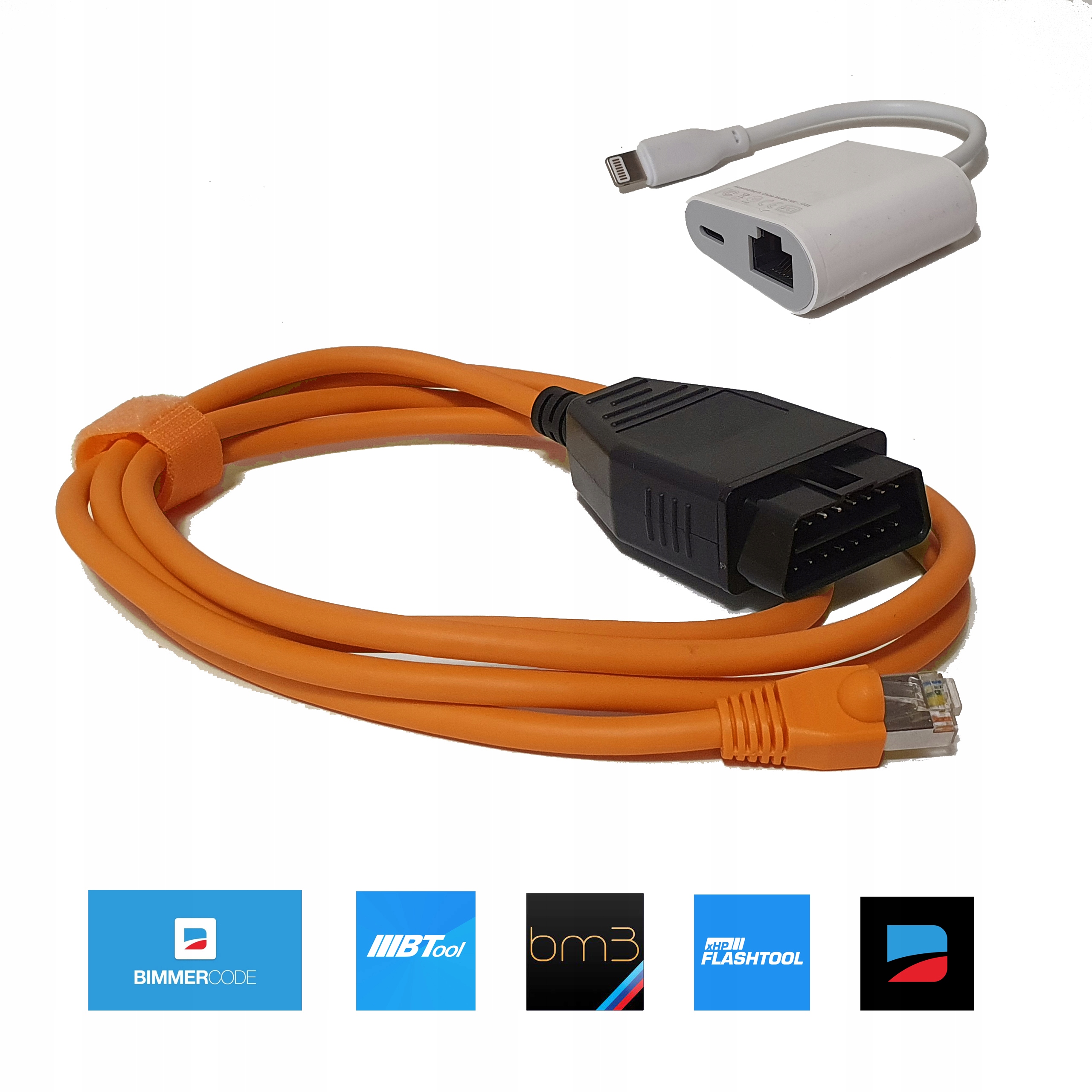 Kabel Enet do Bmw Adapter Iphone BimmerCode BimmerLink Bimmertool