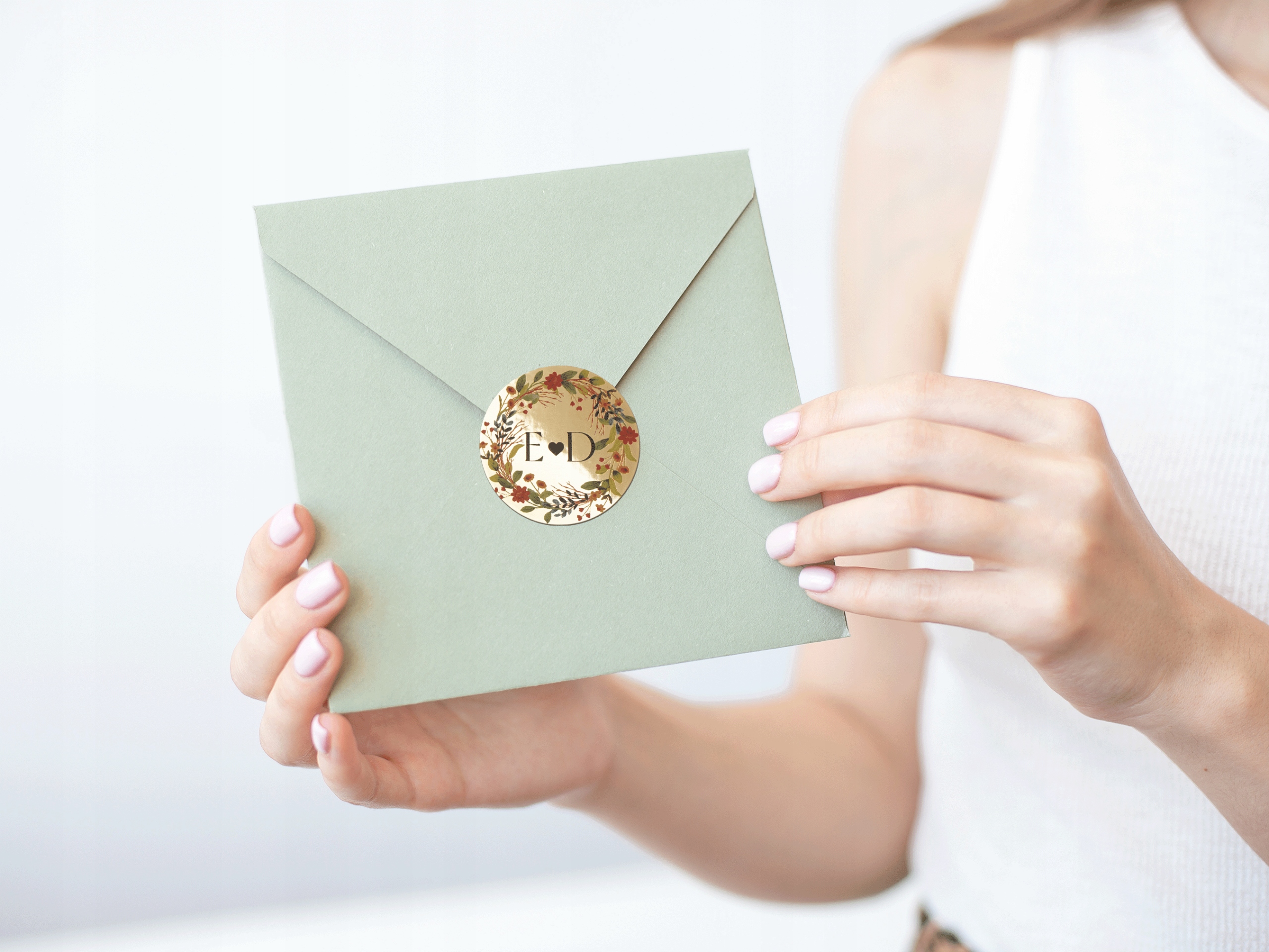 Naklejki ślubne złote ekskluzywne 96sz ślub wesele Materiał inny