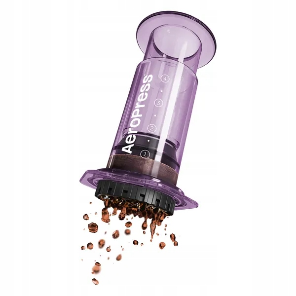 AEROPRESS CLEAR PURPLE ZAPARZACZ DO KAWY FIOLETOWY Z 50 FILTRAMI Kod producenta 90PR05