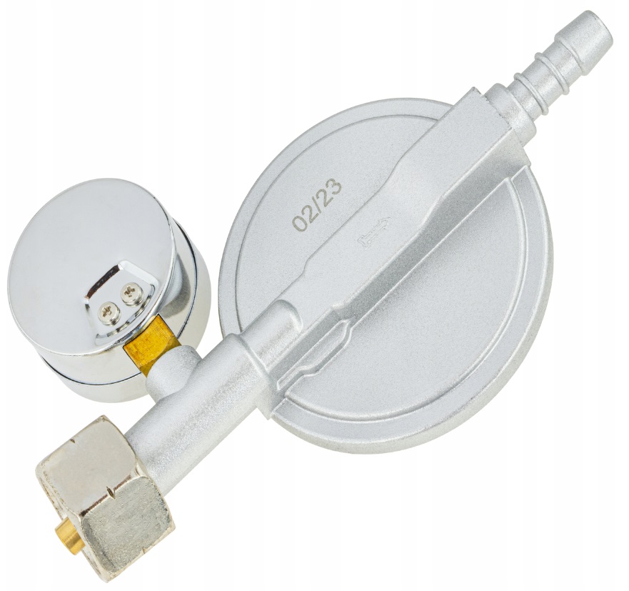 WĄŻ DO GAZU 2M REDUKTOR GAZOWY BUTLI 11KG OPASKI Kolor dominujący srebrny/szary