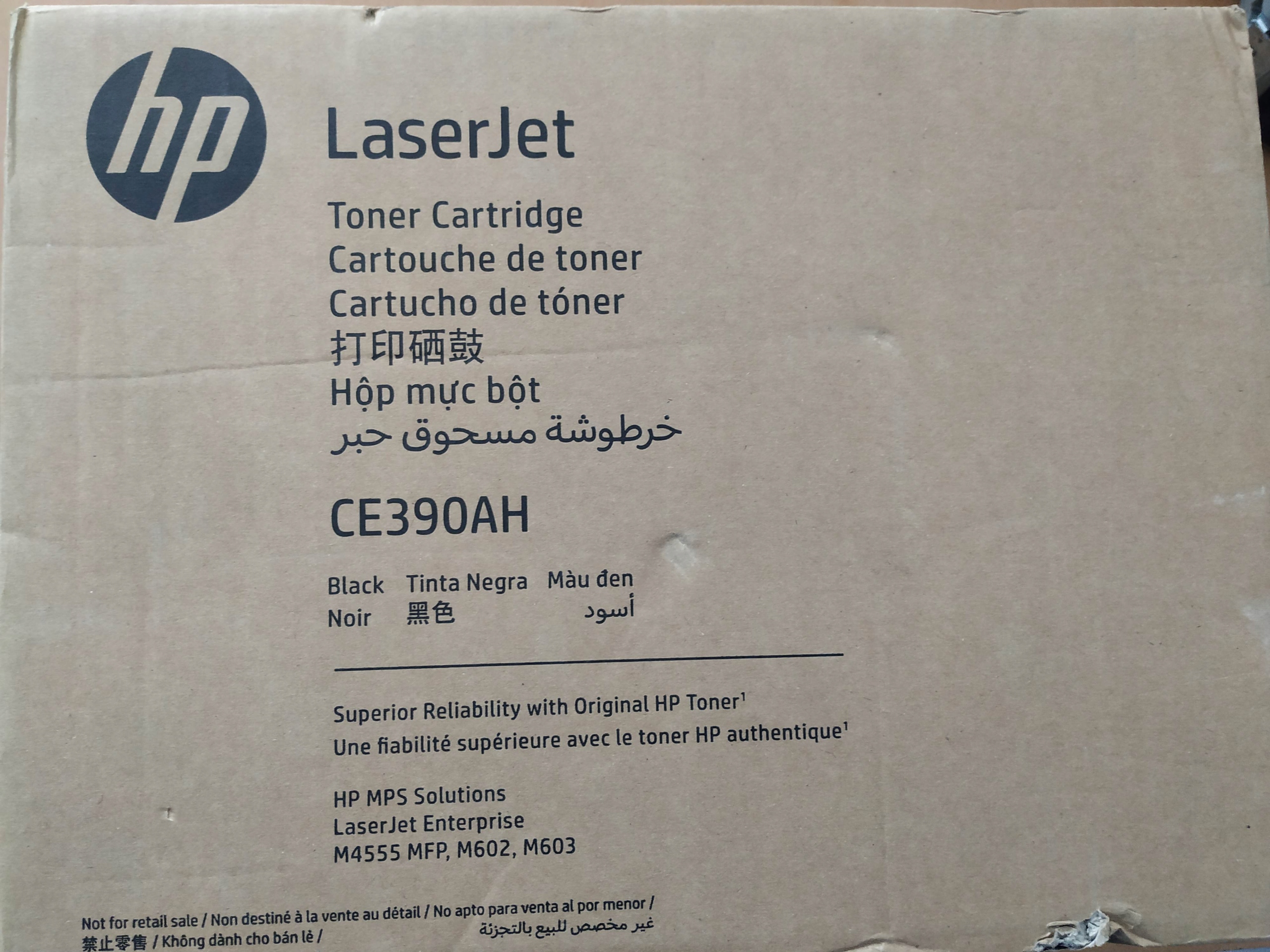 Toner Hp CE390A 90A LaserJet 600 M601 M602 M603