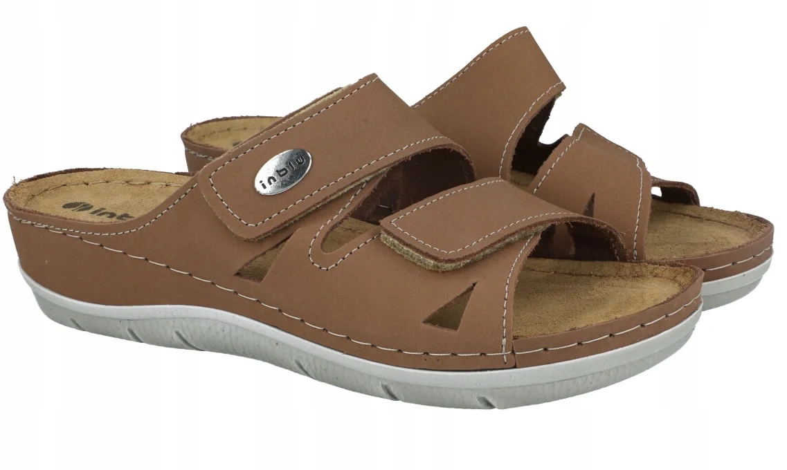 Nazouváky Inblu OE-01GU dámské kožené pohodlné letní pracovní boty R41