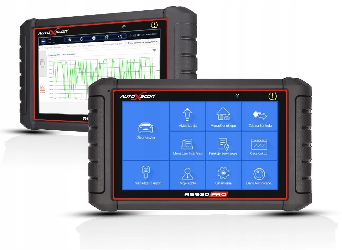 TESTER PROGRAMATOR AUTOXSCAN RS 930+GRATIS 4x TPMS Marka AutoXscan