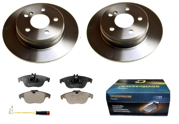 Kotouče Mercedes C Klasa W204 S204 Zadní Sada Plné 278 mm x 9 mm