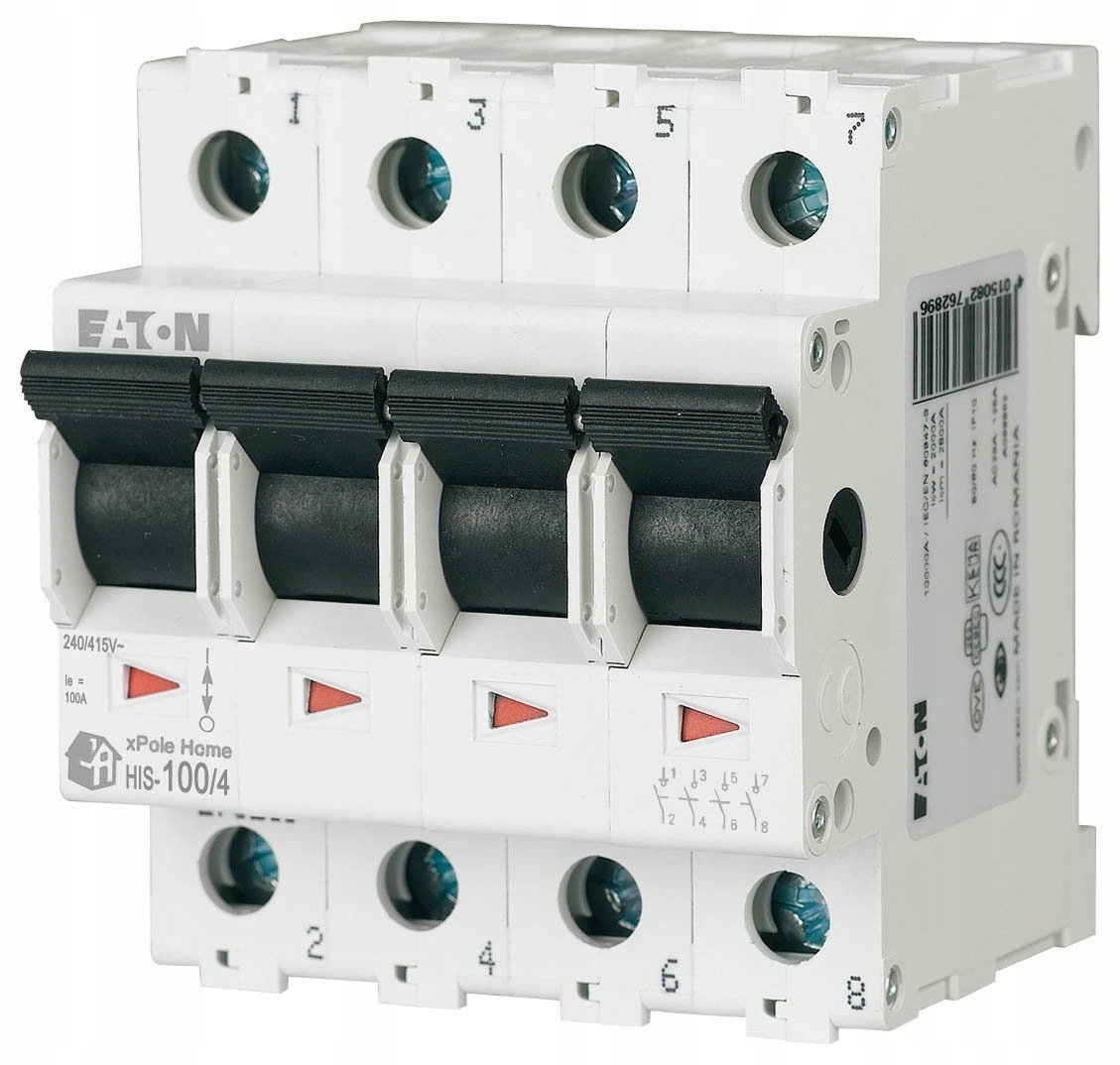 

Rozłącznik Modułowy 100A 4P HIS-100/4 142831