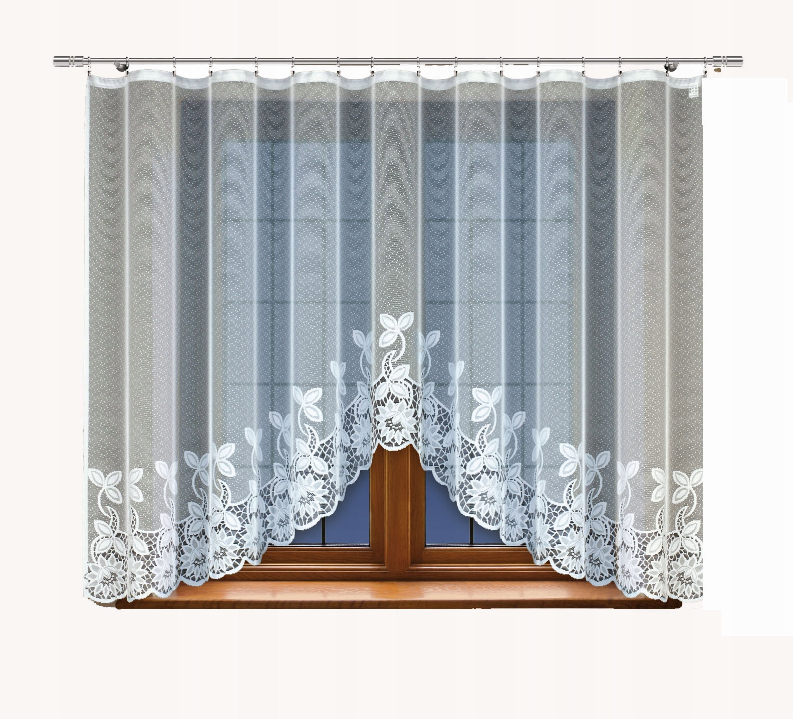 

Gotowa firana żakardowa 250190 biała 160x300cm