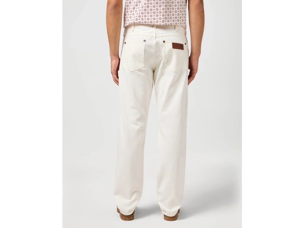 Męskie spodnie jeansowe proste Wrangler Frontier White 112364503 32/32