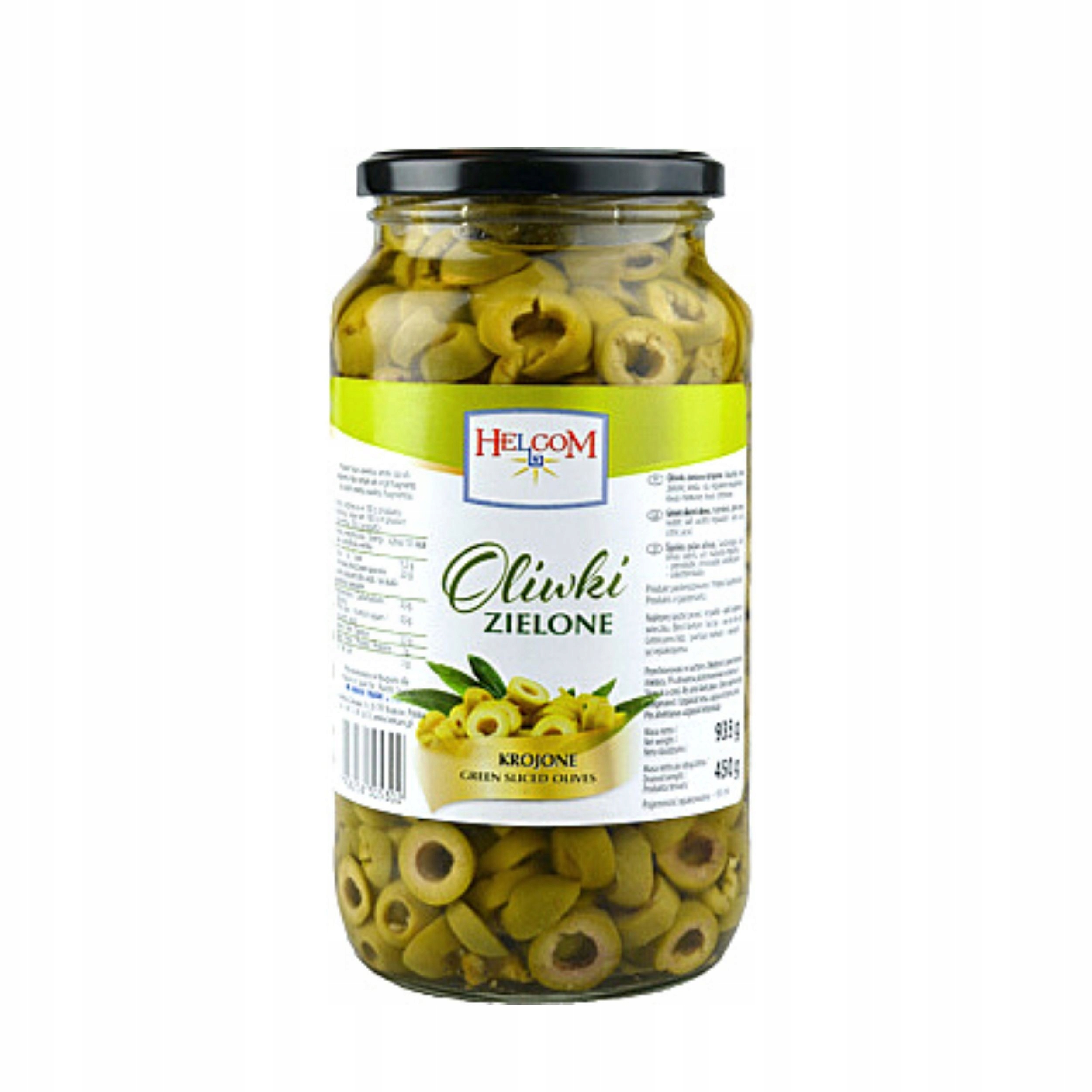 Levně Zelené Olivy Krájené 935 ML