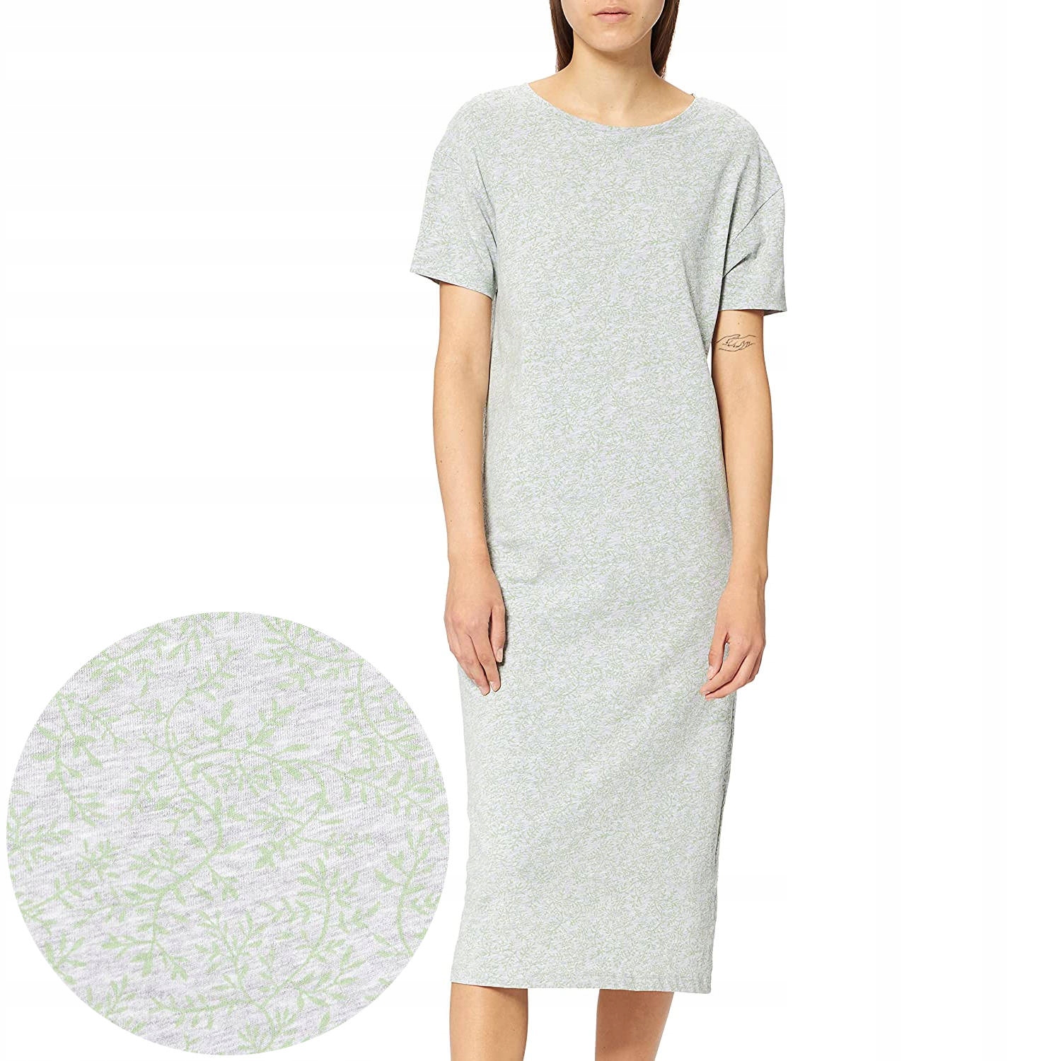 

Iris & Lilly Sukienka Długa Krótki Rękaw Bawełna