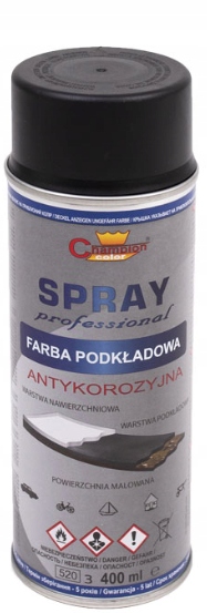 

Spray, Farba Podkładowa Czarna Champion 400 ml