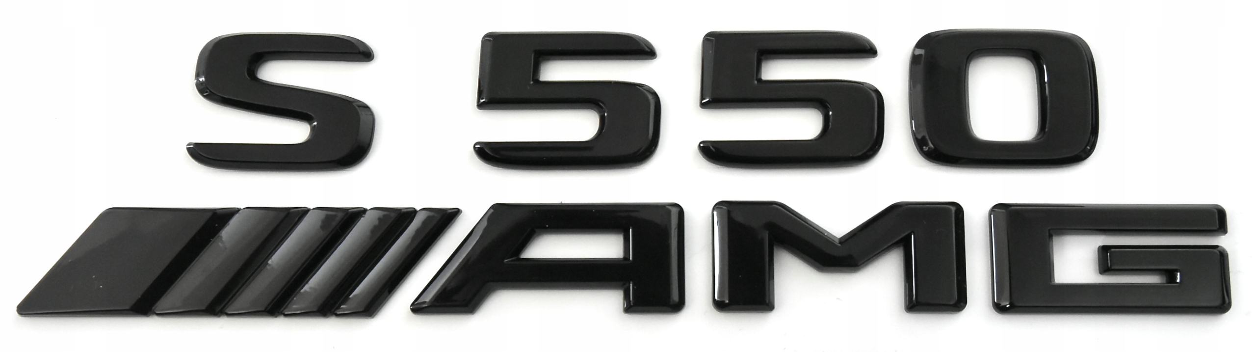 Mercedes-AMG S 550 emblém znak logo nápis čierny