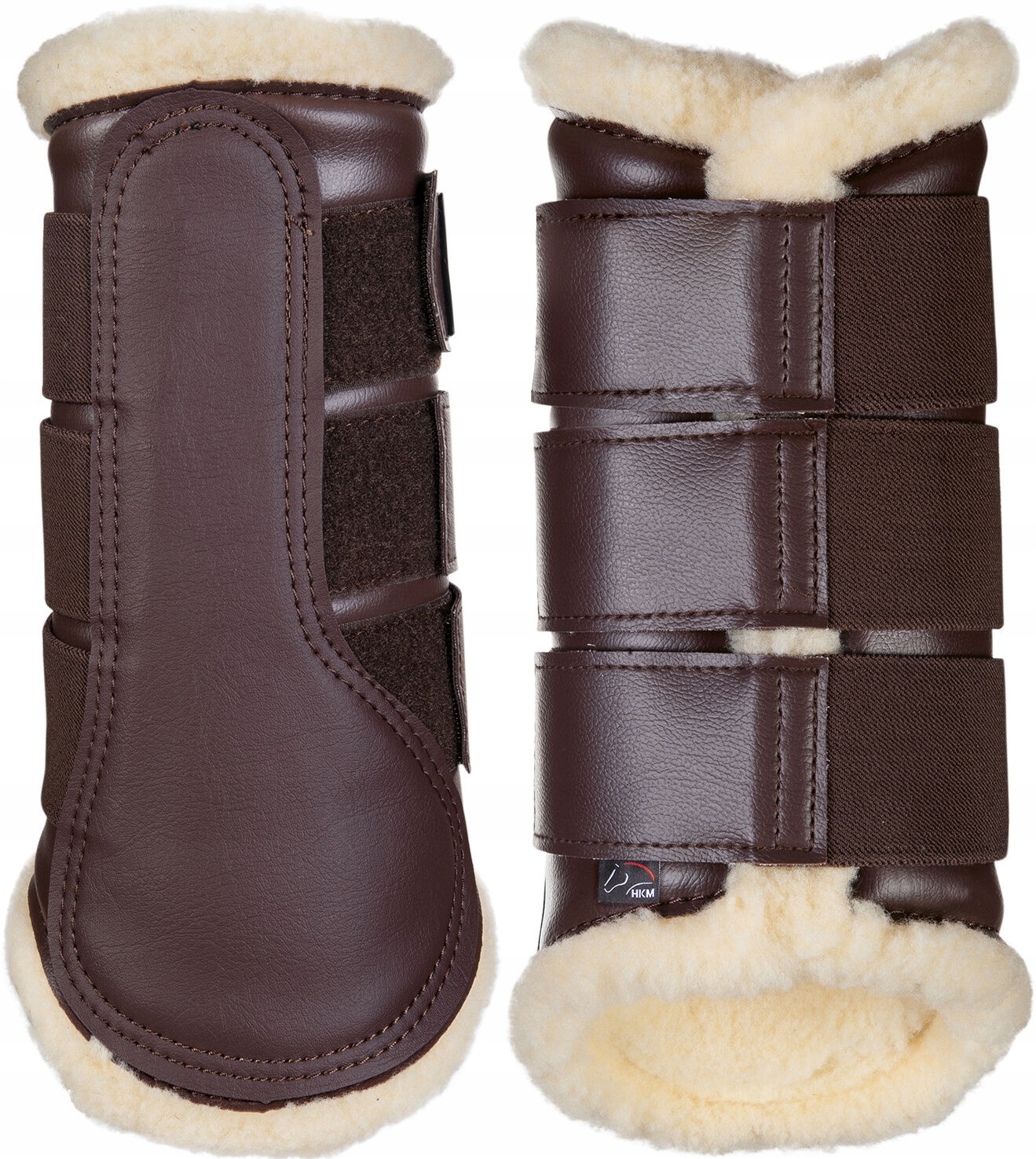 Ochraniacze z futerkiem Hkm Comfort brązowe M