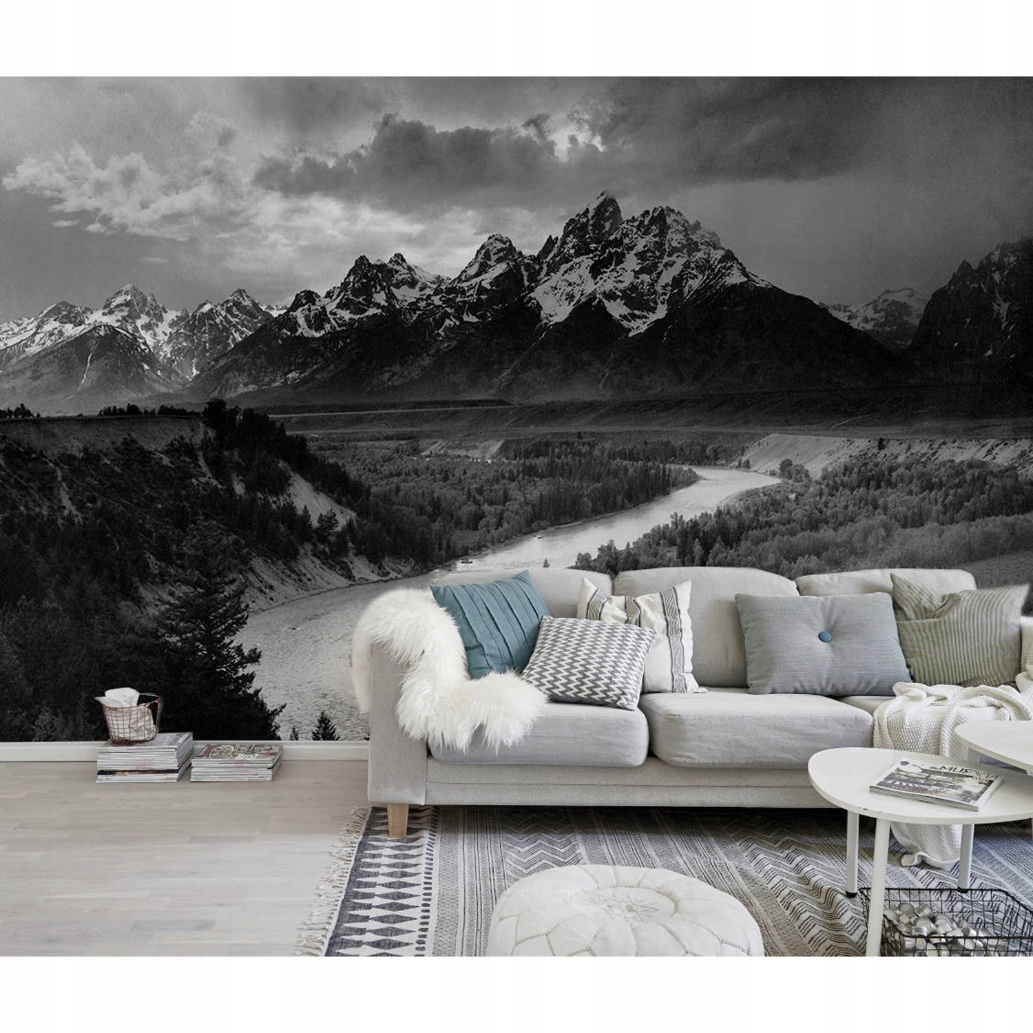 

Fototapeta ścienna Ciemny krajobraz gór 360x250 cm