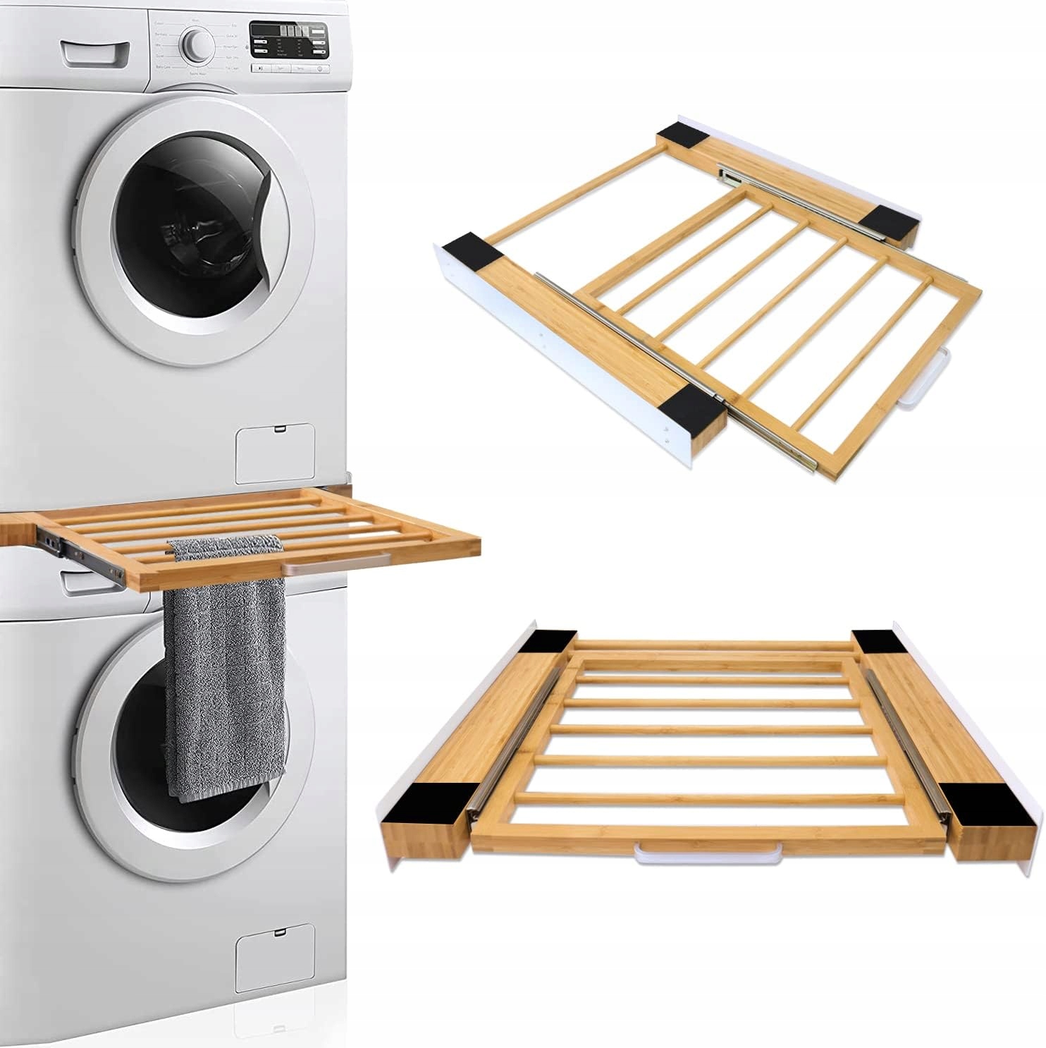 Zestaw Łączący Pralkę Z Suszarką Niuxx Wysuwana Półka Na Pranie