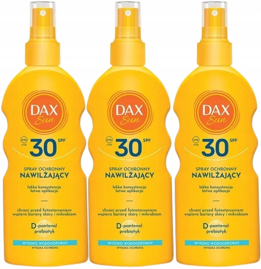 3 x Dax Sun Ochranný hydratační sprej SPF30 Sluneční alergie Prebiotikum