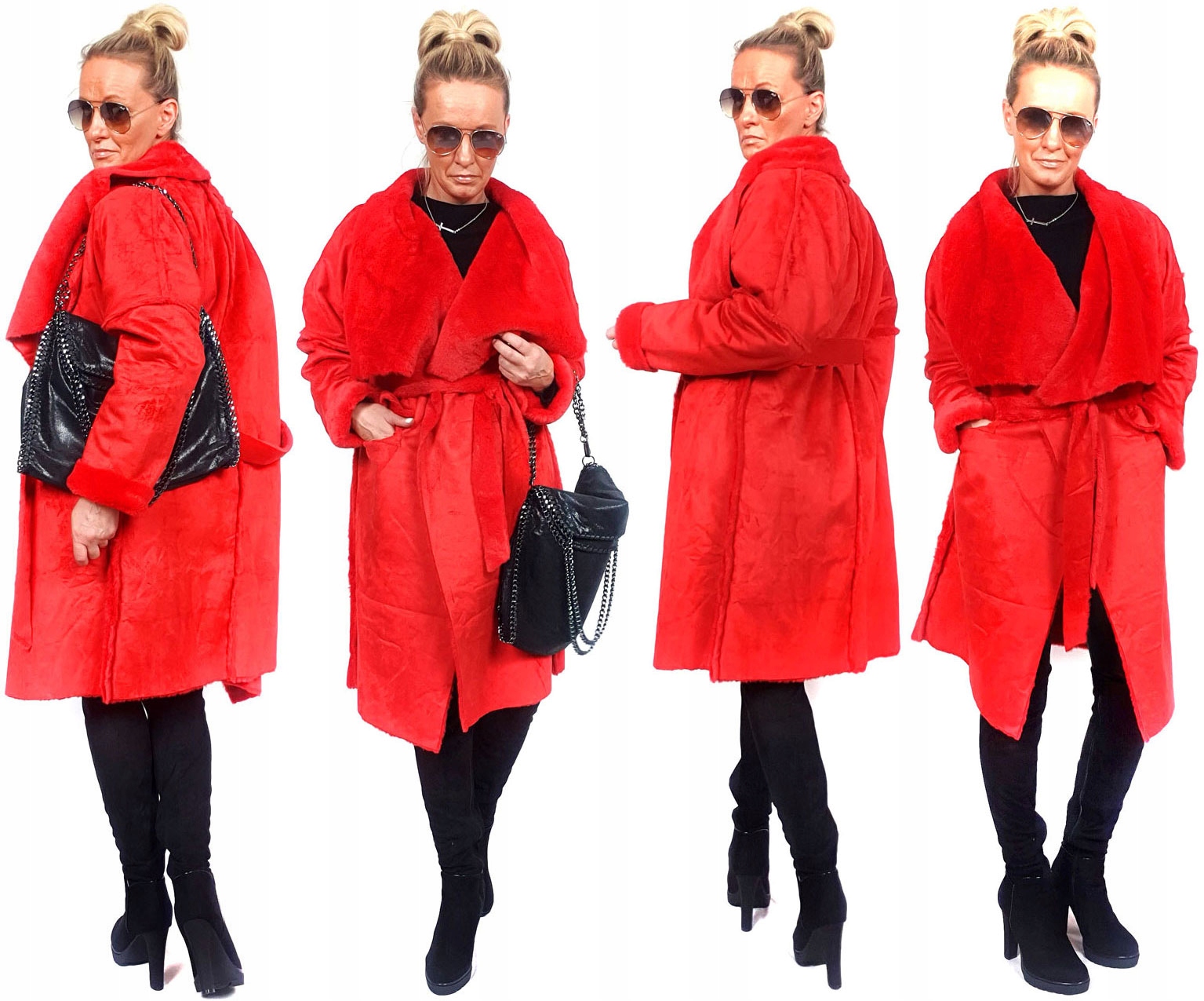 

Płaszczyk Futerko Eko Kożuch Zimowy Futro Luxury