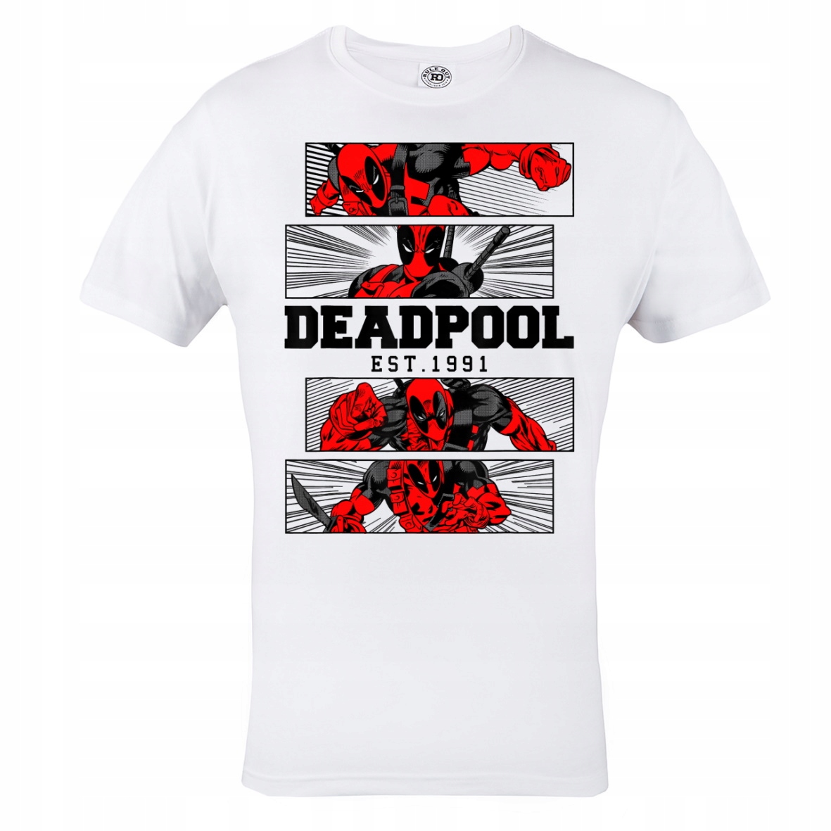 

Męska Koszulka Bawełniana Dla Fana Deadpool Marvel