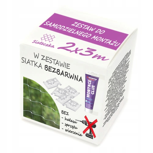 

Zestaw Siatka Na Balkon Przeciw Ptakom Klejony