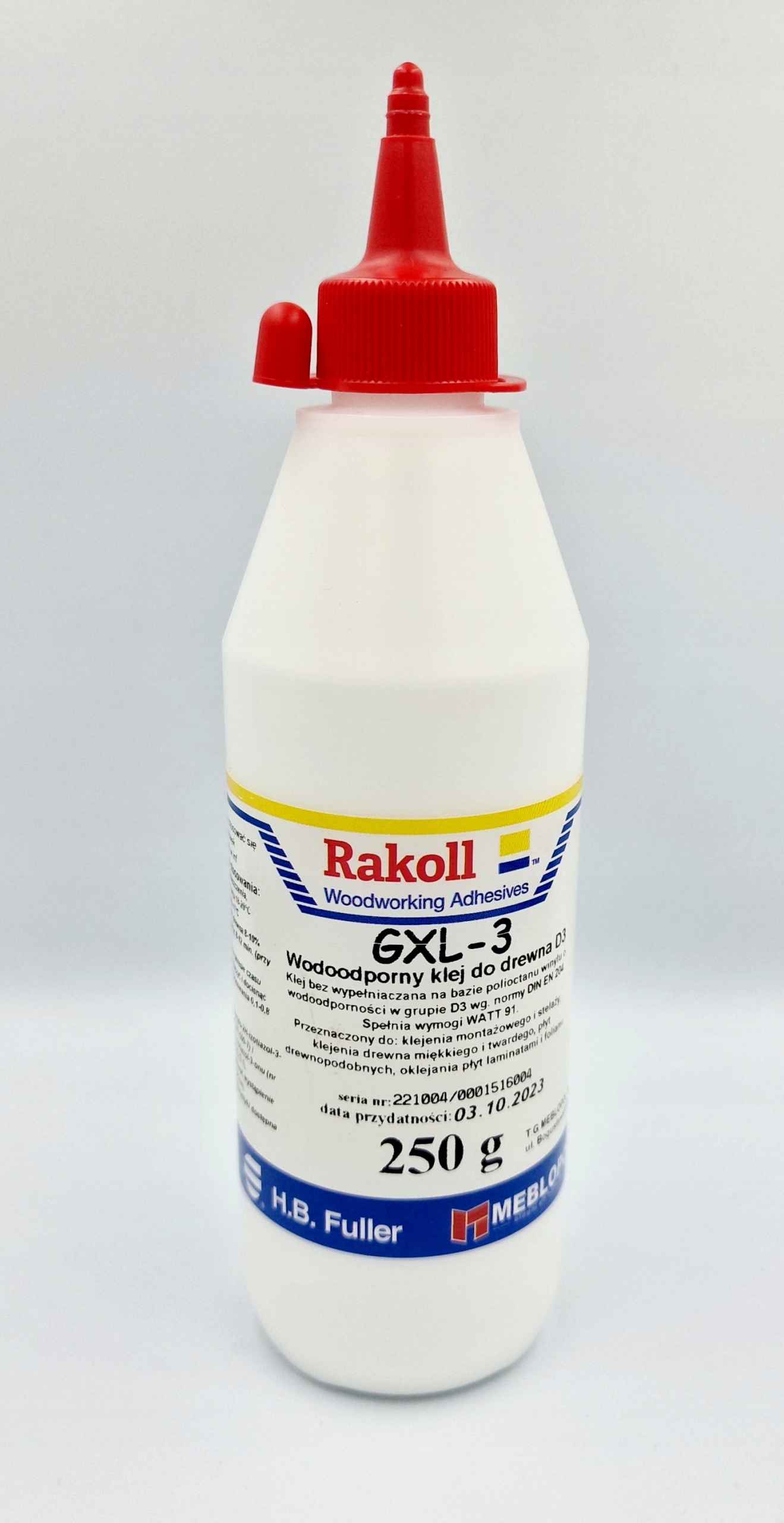 

Klej do drewna, montażowy Rakoll D-3 250g