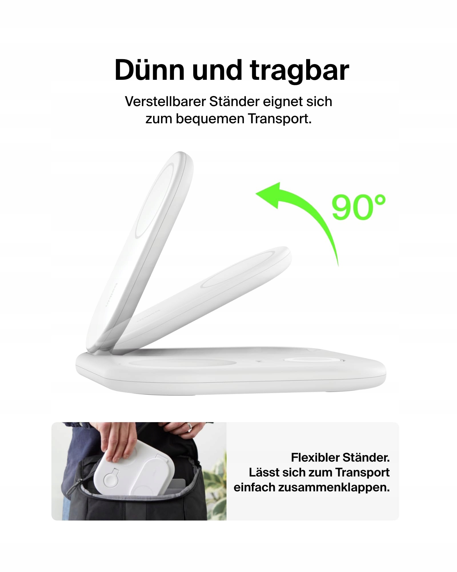 BELKIN BoostCharge 3w1 Qi2 15W MagSafe iPhone Watch AirPods — miniatura 5