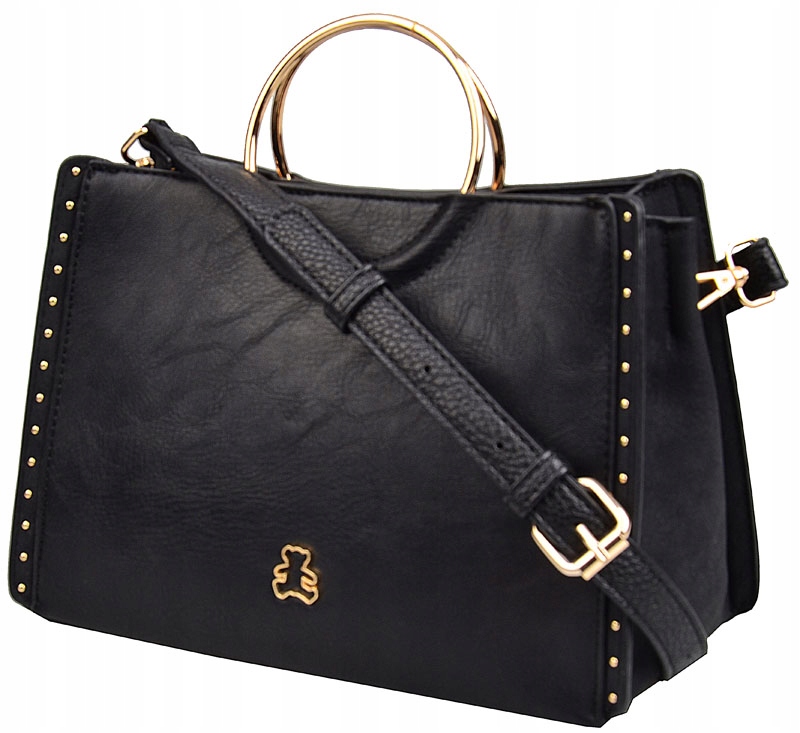 LuluCastagnette Torebka Damska kuferek do ręki MISIO PASEK na ramię Marka Lulu Castagnette