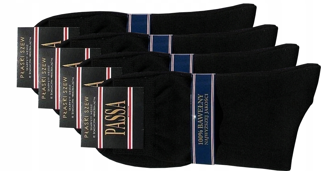 

4 Pak Skarpety Garniturowe Passa Bawełna r. 44/46