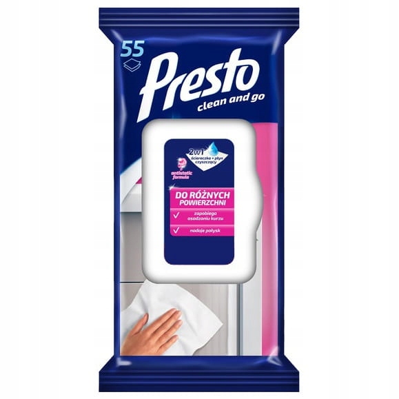 

Presto ściereczki do Różnych Powierzchni 55 szt