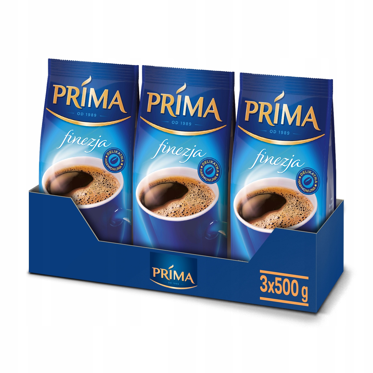 Kawa Prima mielona Finezja zestaw kaw 3x 500 g
