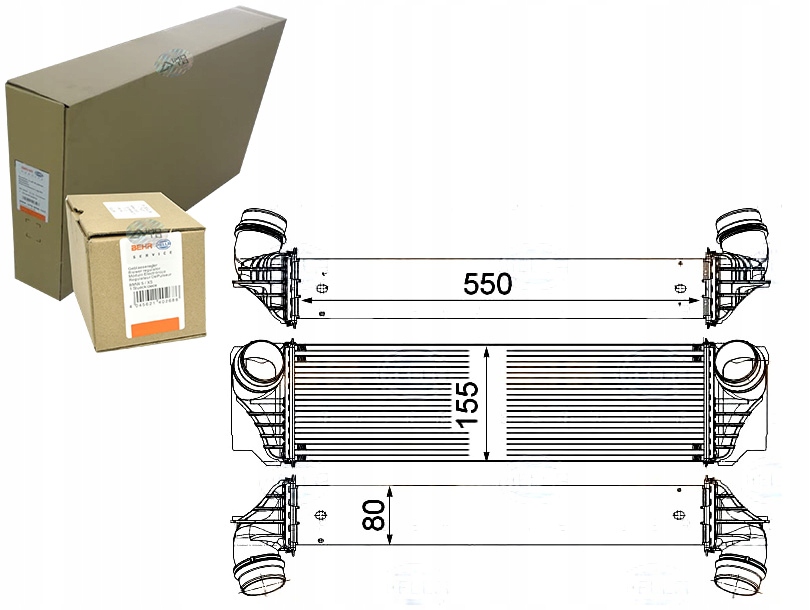 INTERCOOLER BEHR HELLA BW4374 R8602 376746401