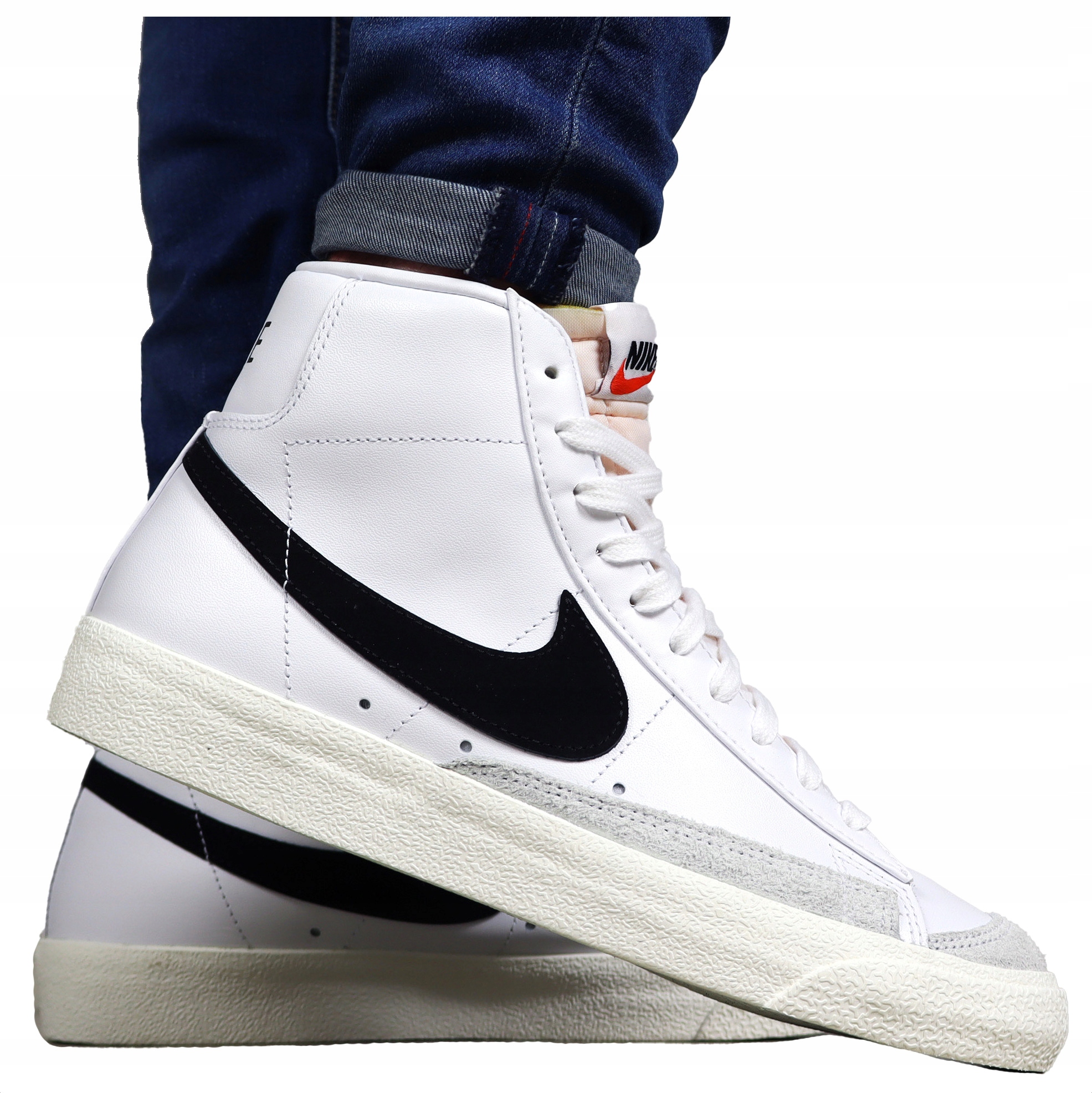 pánské boty Nike Kožené sportovní Pohodlné pro každodenní nošení tenisky bílé Retro