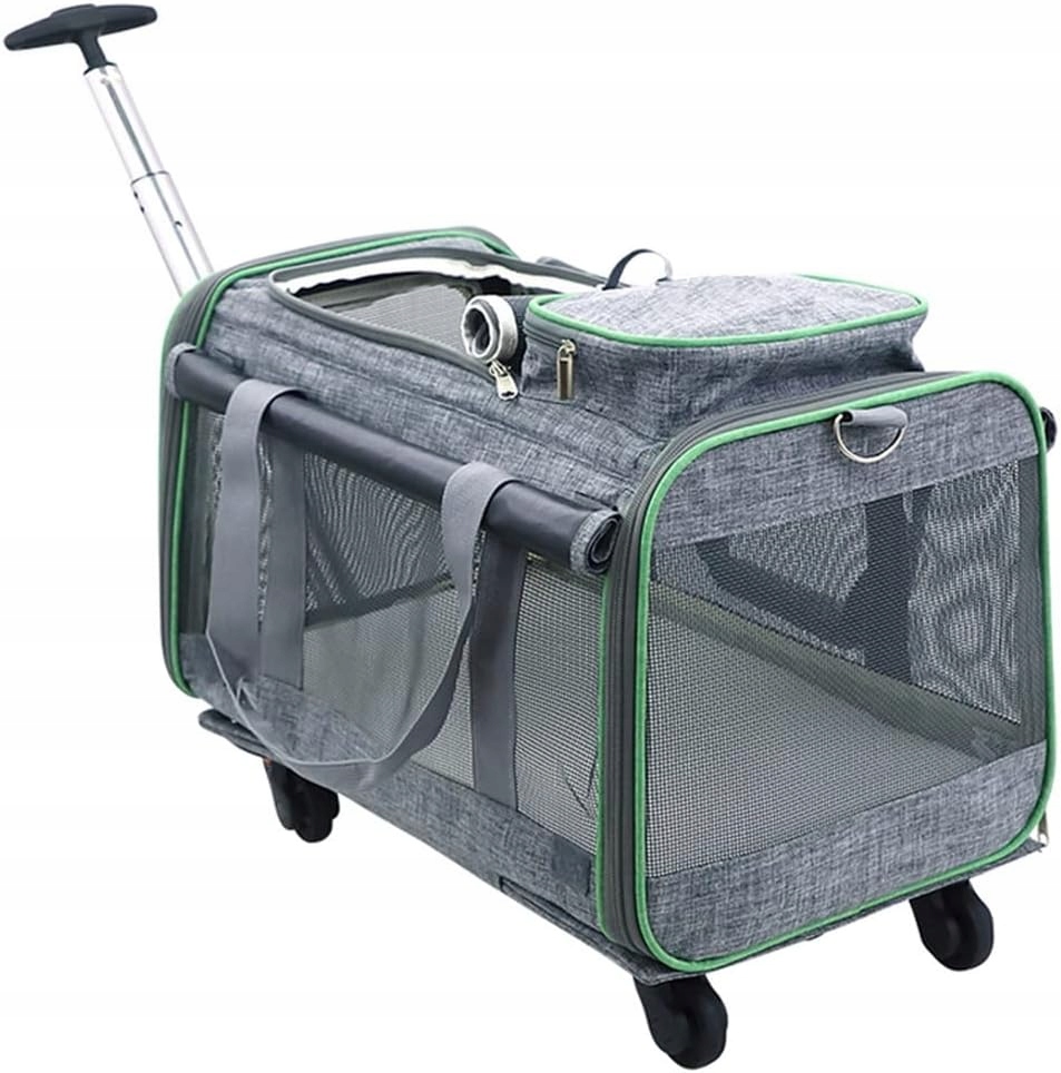 Levně Přepravka Pro Kočky Psa Přepravní Taška S Kolečky