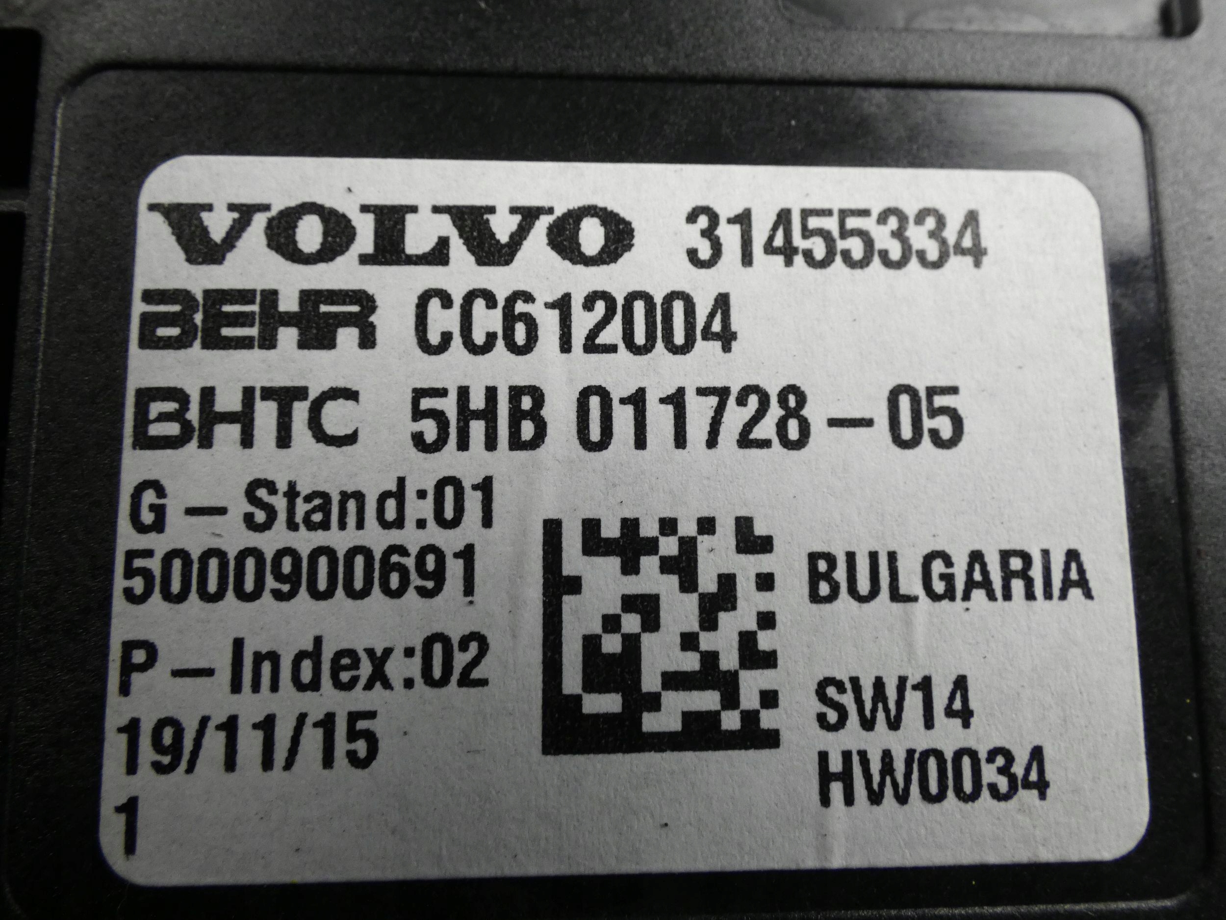 VOLVO XC90 II module control unit of the air conditioning air conditioning devices