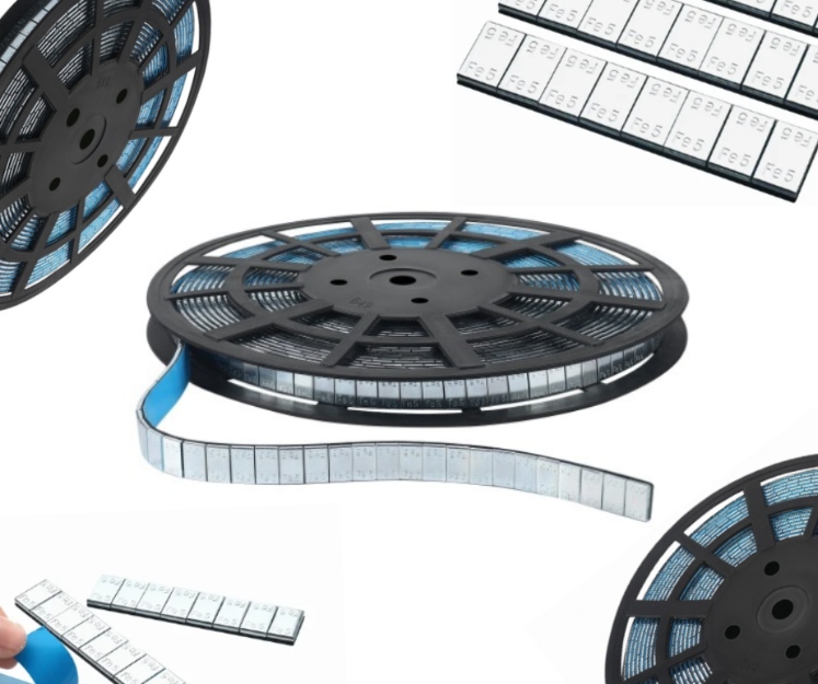 Cinka pārklājuma līmes atsvari 5 g x 1200 gab. rullis