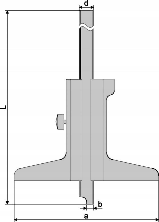 GŁĘBOKOŚCIOMIERZ MAGa 150 x 100 mm 0.05 Rodzaj analogowa