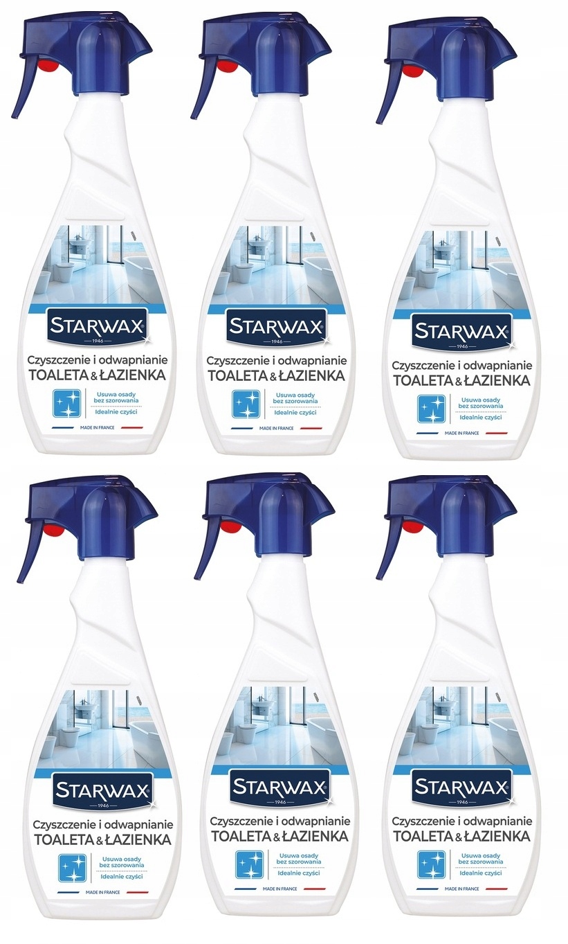 6x Starwax Čištění A Odvápňování Toaleta & Koupelna 500 ML